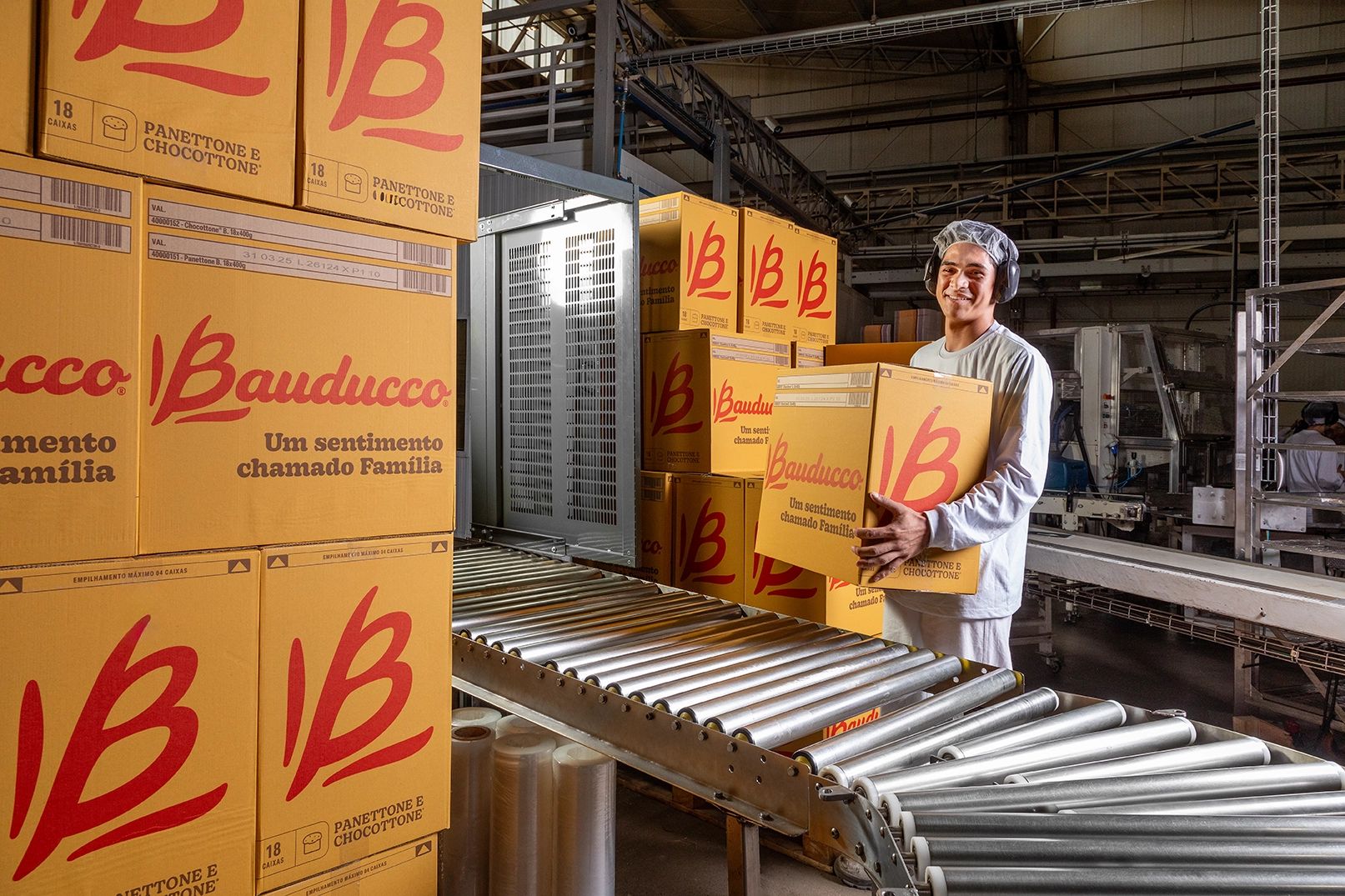 Fotografia Industrial – Linha de Produção Panetone — Produção de banco de imagens para Bauducco na unidade Extrema-MG